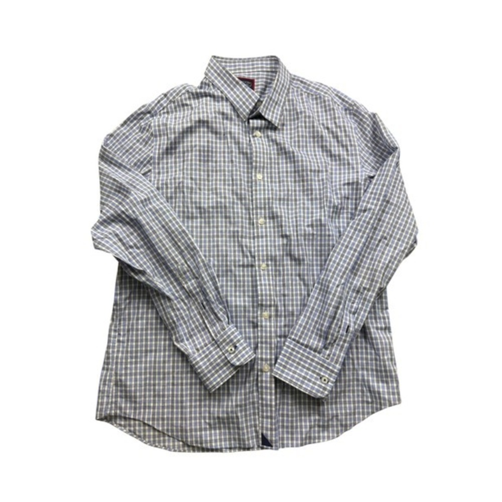 UNTUCKit Slim Fit Wrinkle‎ Free Plaid Button Down Shirt XLARGE